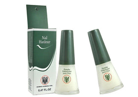 Química Alemana bottle front packaging showing clear hardener and size benefit