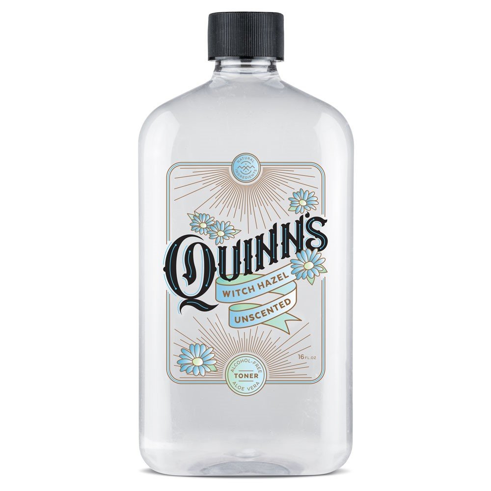 Quinn's front bottle showing unscented 16 oz label and clean design