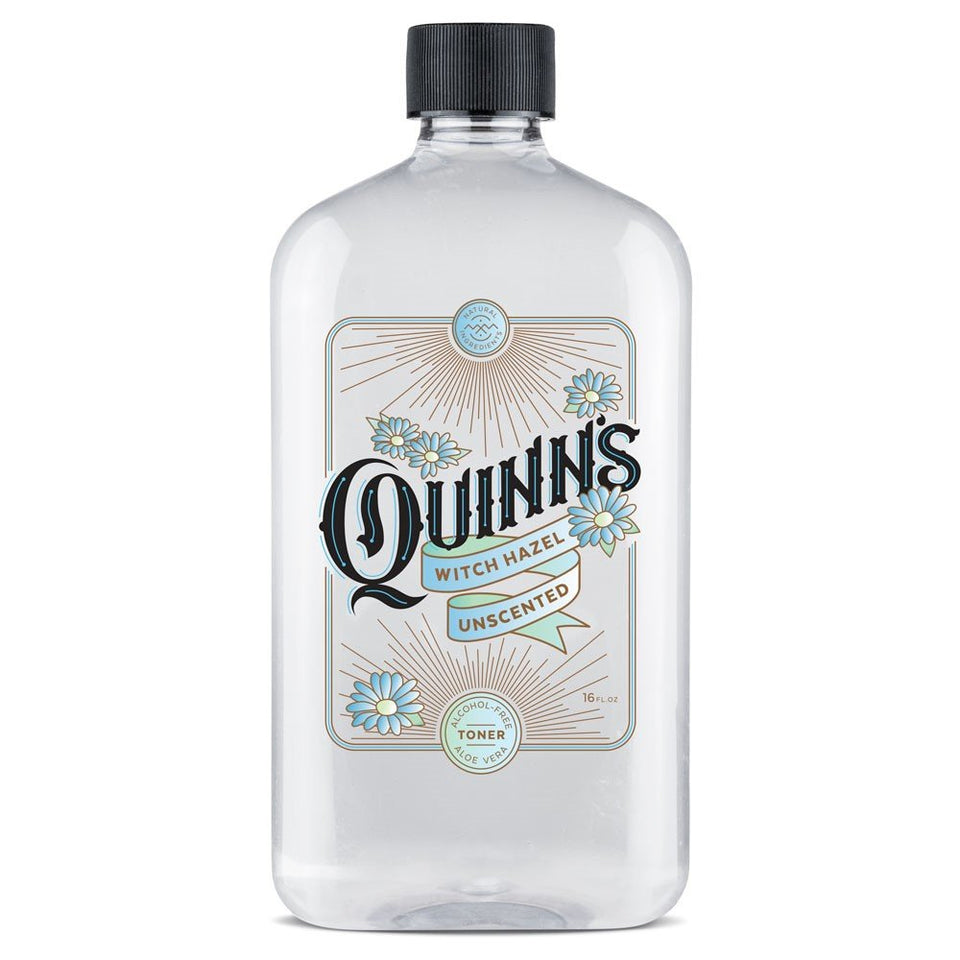 Quinn's front bottle showing unscented 16 oz label and clean design