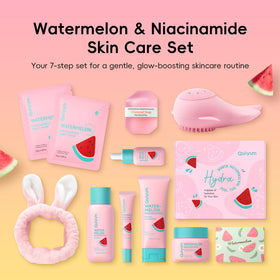 QUIYUM watermelon serum dropper releasing hydrating texture for dewy skin