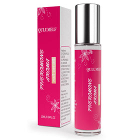 QULUMELF front bottle view showing compact design and confident appeal