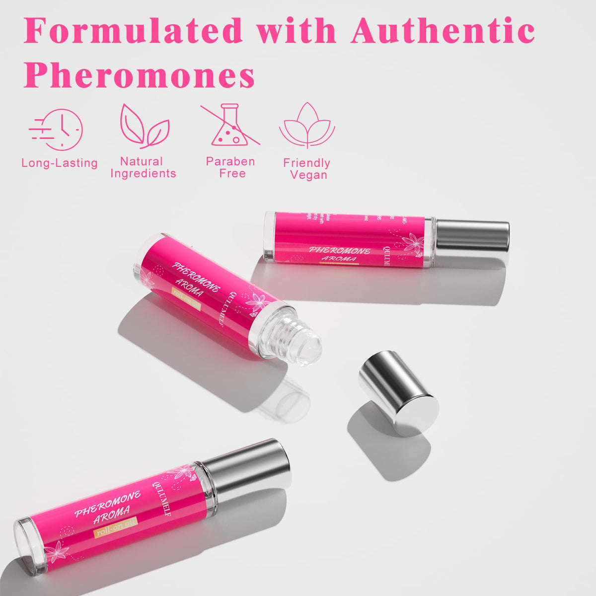 QULUMELF rollerball close-up highlighting easy precise application benefit