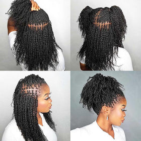 QUEEN VIRGIN REMY dreadlock repair close-up showing seamless blending benefit