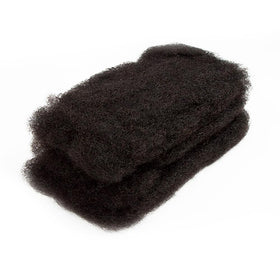 QUEEN VIRGIN REMY hair held in hand showing scale and lightweight 50g bundle
