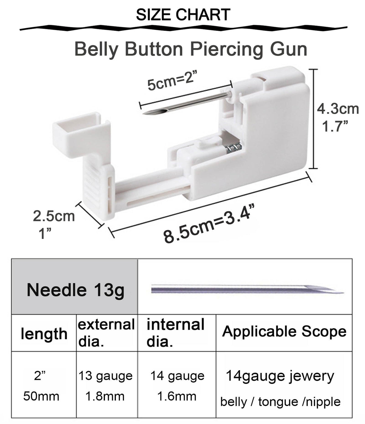 QWALIT stainless steel navel ring close-up highlighting hypoallergenic polished finish
