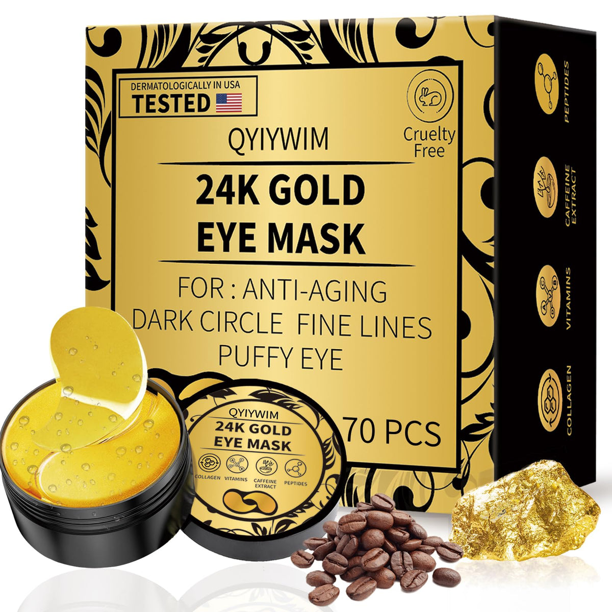 Qyiywim front packaging showing 70PCS and benefits
