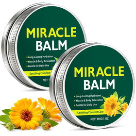 QYQIZWIA front packaging showing two balm tins and labels for easy identification and convenience