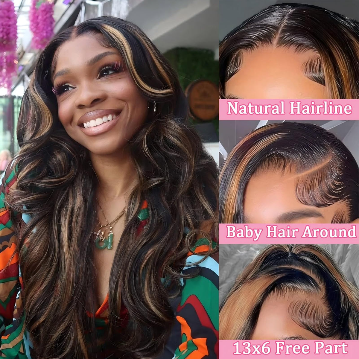 QZOQZO close-up of HD lace and pre-plucked hairline for invisible edge