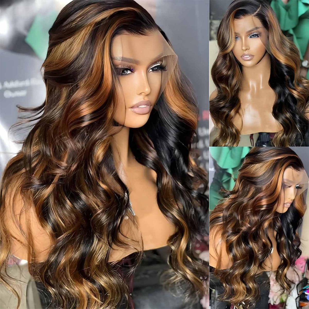 QZOQZO ombre 1B/30 highlight detail showing natural balayage depth