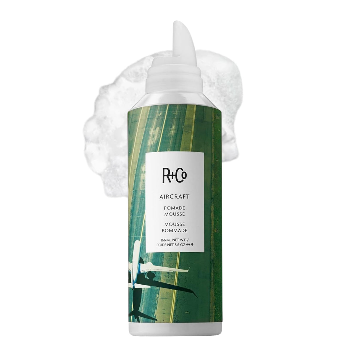 R+Co aircraft front packaging showing sleek can and branding for easy recognition