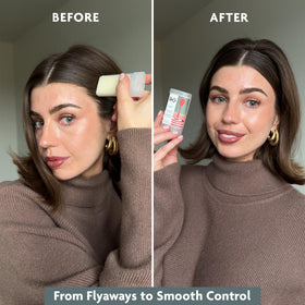 R+Co Dart before and after styling comparison showing improved texture and shine