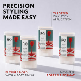 R+Co Dart waxy texture close-up revealing smooth glide and non-greasy finish