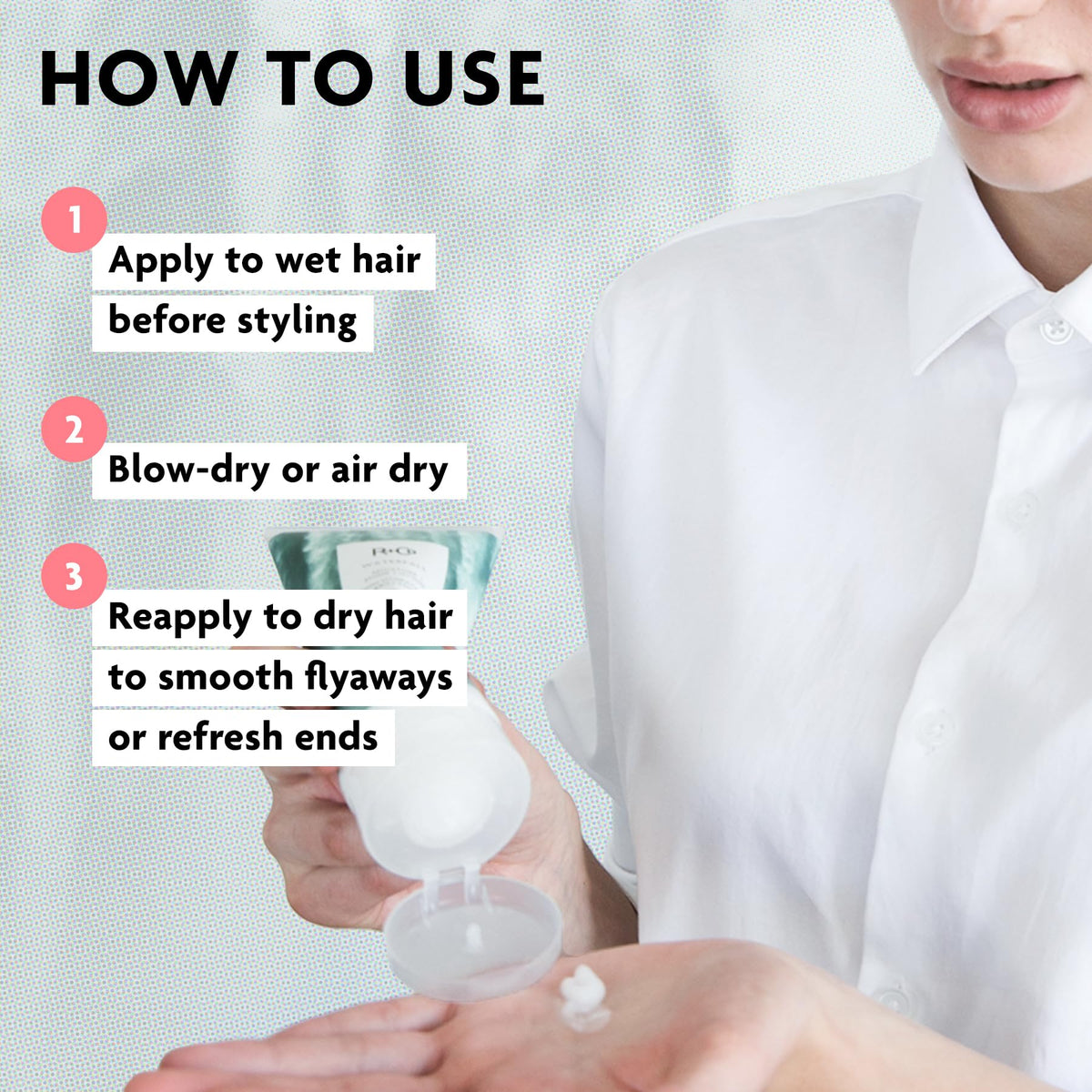 R+Co Waterfall ingredient highlights showcasing botanical benefits