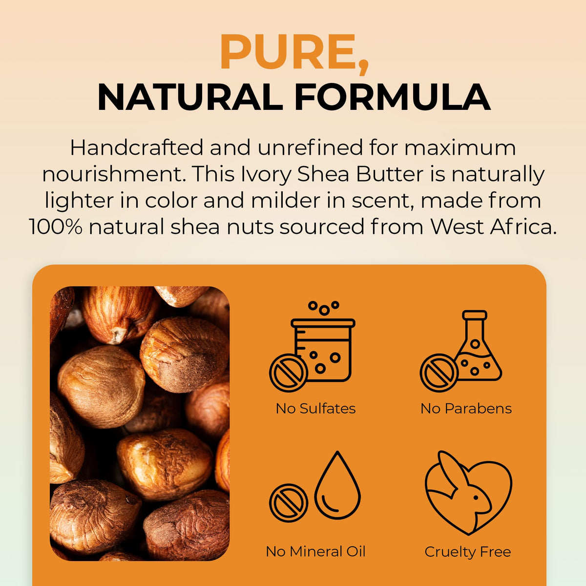 RA COSMETICS hand warming shea butter to soften and apply for immediate moisturization
