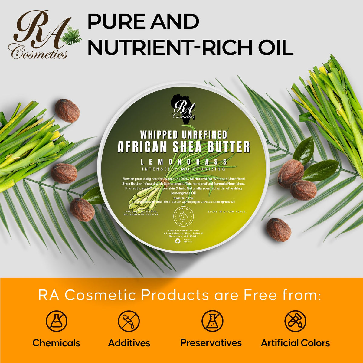 RA COSMETICS massaged into scalp for targeted hydration and comfort
