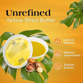 RA COSMETICS smoothing shea butter into dry hair for shine and frizz control