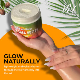 RA COSMETICS jar beside common objects to show true 12oz scale and long-lasting value