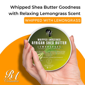 RA COSMETICS whipped shea texture close-up showing light absorbent finish