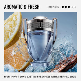 Rabanne Invictus bottle in a lifestyle scene signaling confidence and style