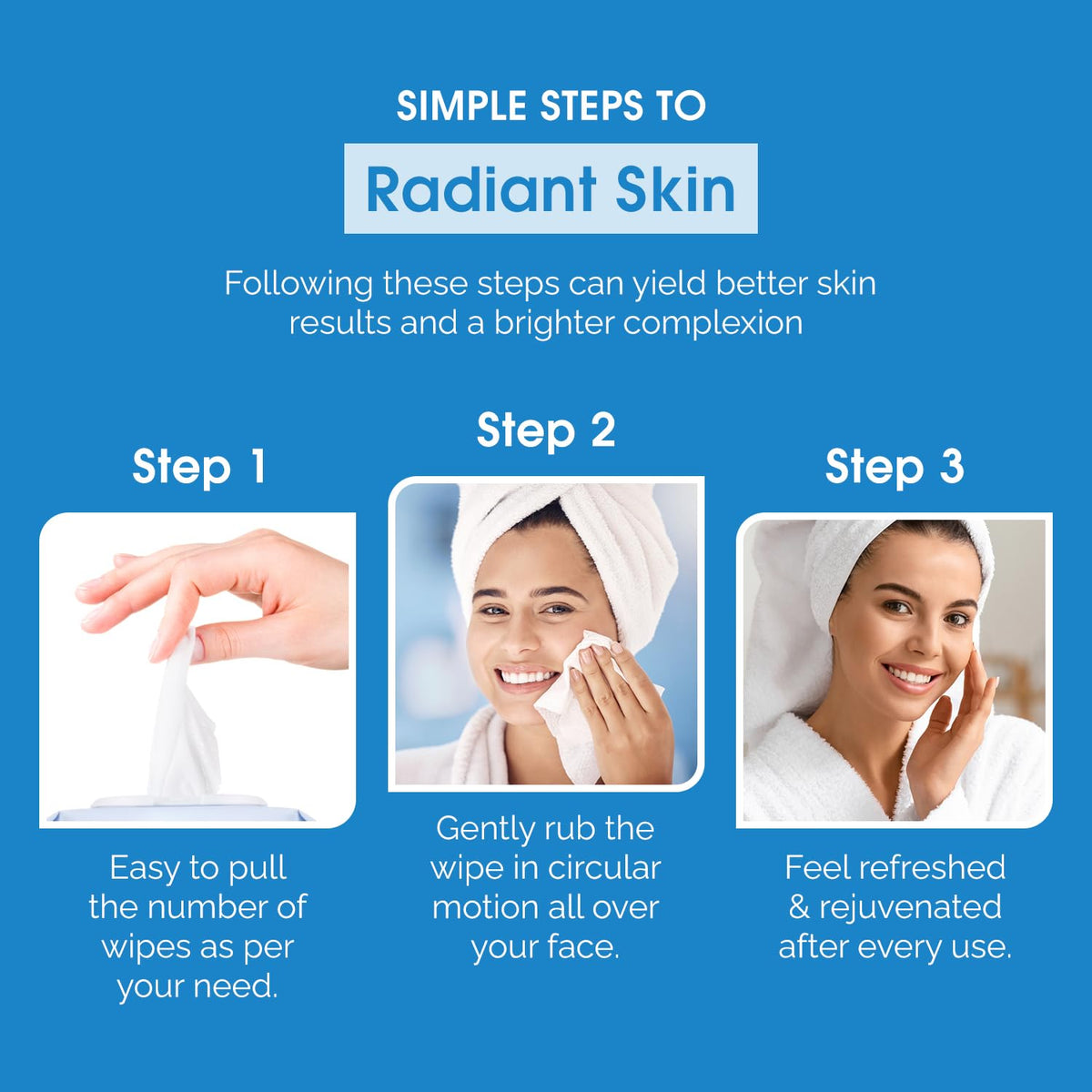 Radiant Aura resealable lid detail keeping wipes fresh for extended use