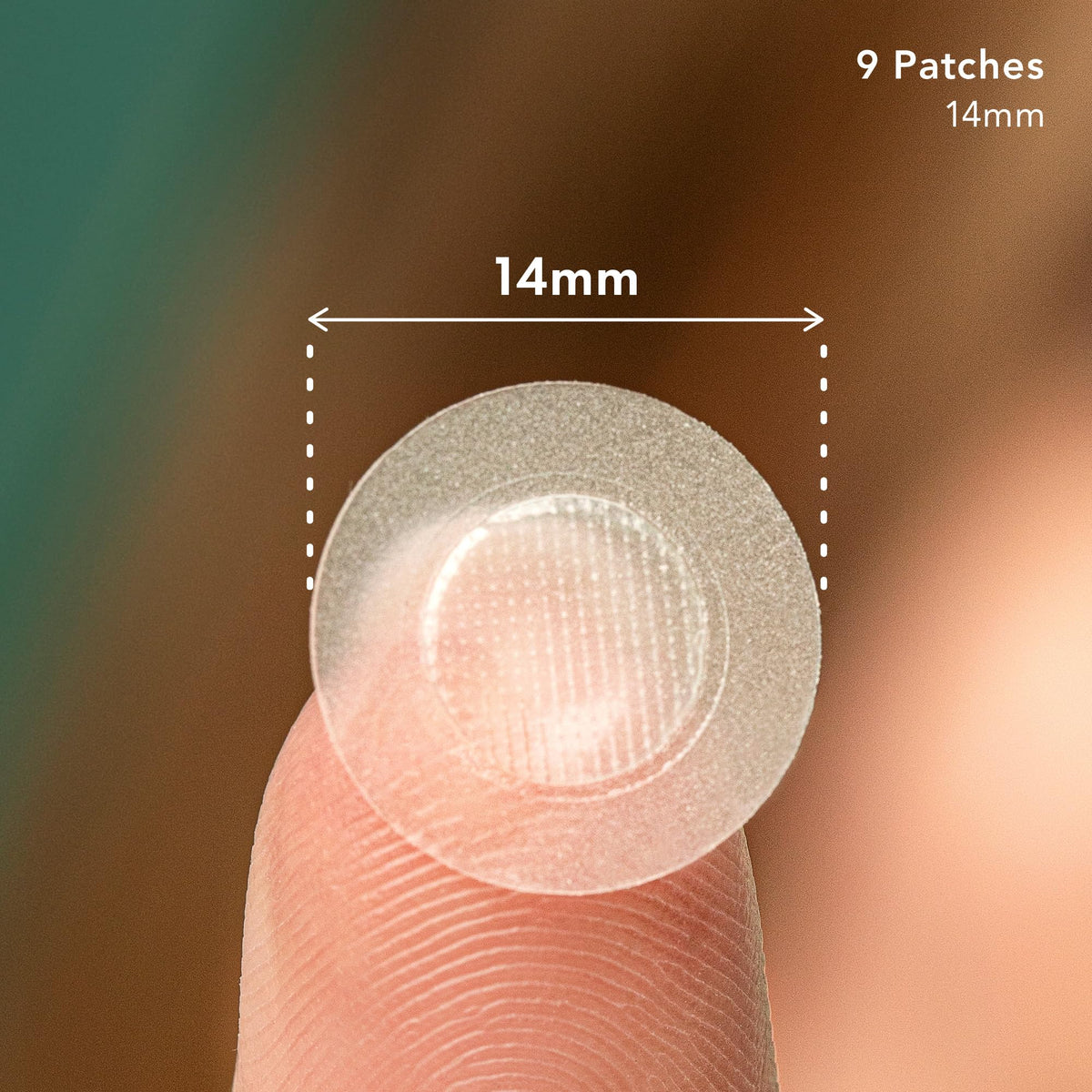 Rael close-up texture of hydrocolloid patch showing absorbent surface