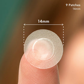 Rael close-up texture of hydrocolloid patch showing absorbent surface