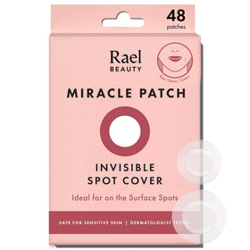 Rael front packaging showing spot cover count and clear design benefit