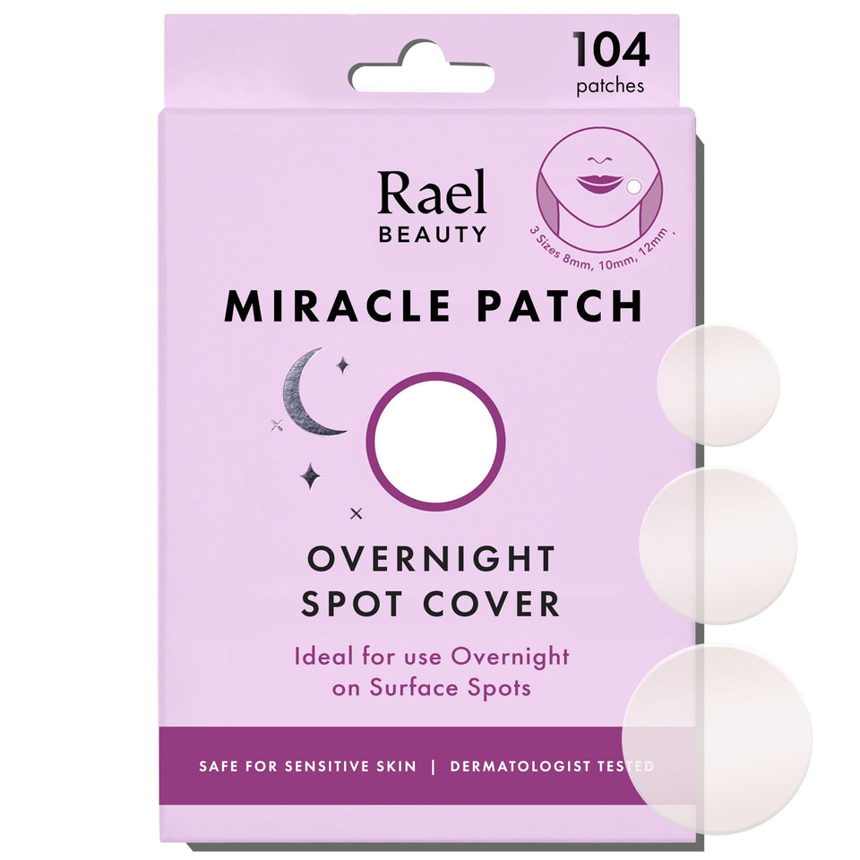 Rael front packaging showing count and three sizes, reliable overnight protection