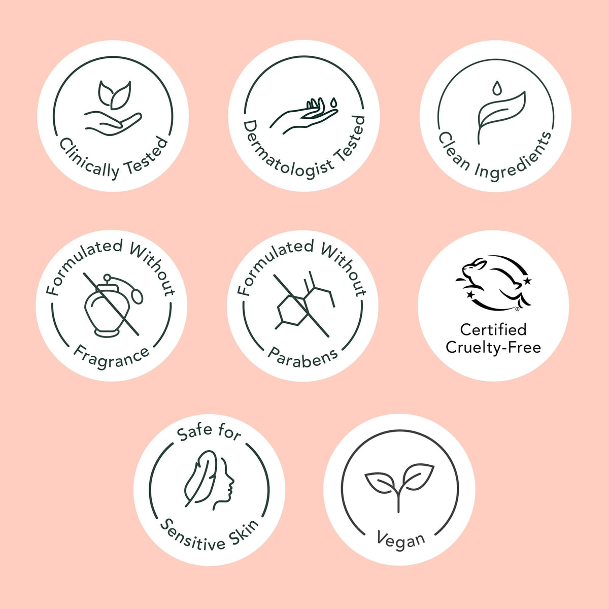 Rael ingredients label highlighting key botanicals and hydrating agents