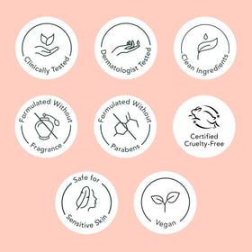 Rael ingredients label highlighting key botanicals and hydrating agents