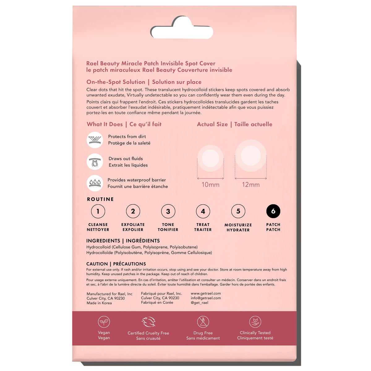 Rael patch blending under makeup with a discreet matte finish benefit