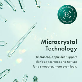 Rael close-up of serum texture highlighting microcrystal delivery and smooth finish