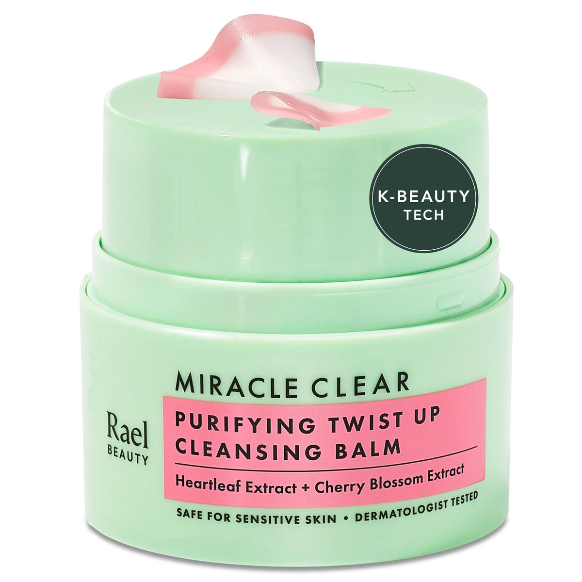 Rael front packaging showing product name and size, clear travel benefit