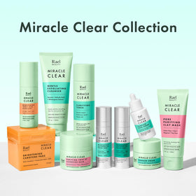 Rael ingredients tea tree and cica display emphasizing soothing properties