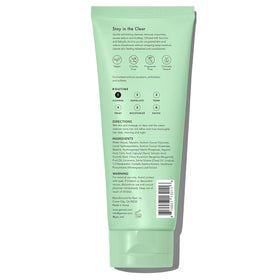 Rael cleanser paired with moisturizer, clarifying step in skincare routine benefit