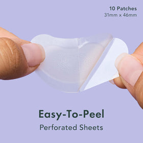 Rael close-up of hydrocolloid patch texture highlighting absorbent surface