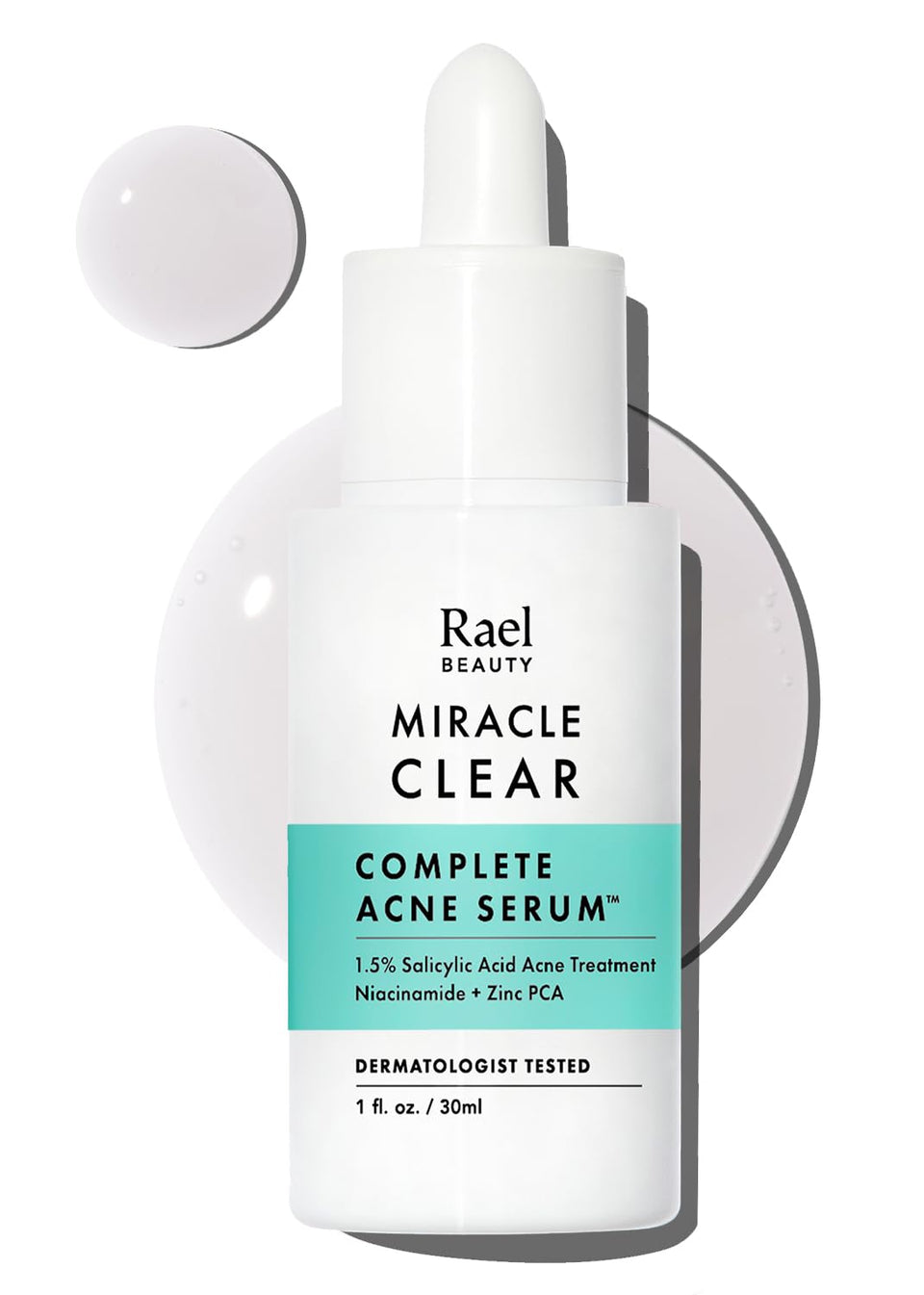 Rael front bottle showing clean packaging and size benefit