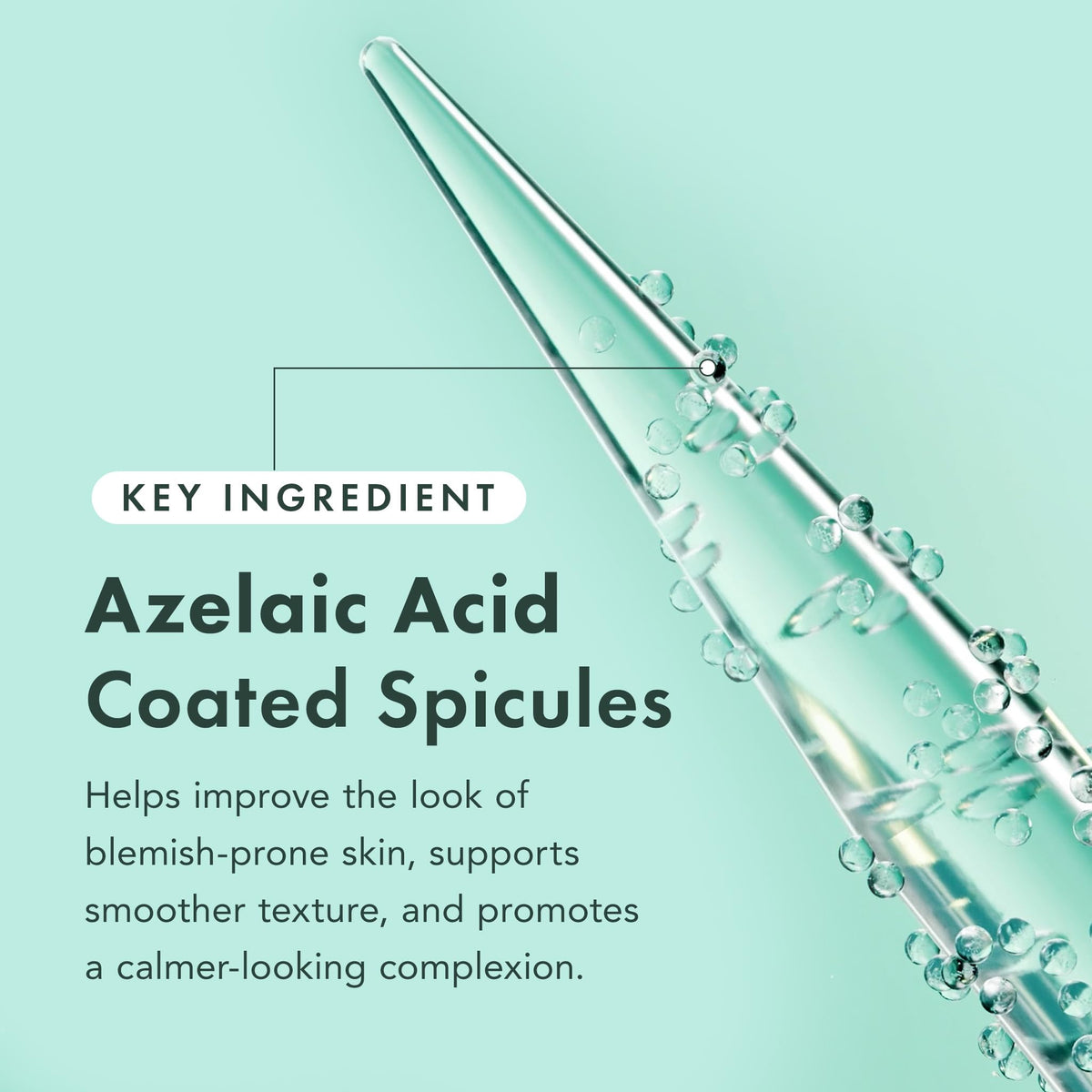 Rael pump dispensing serum demonstrating controlled application and minimal waste