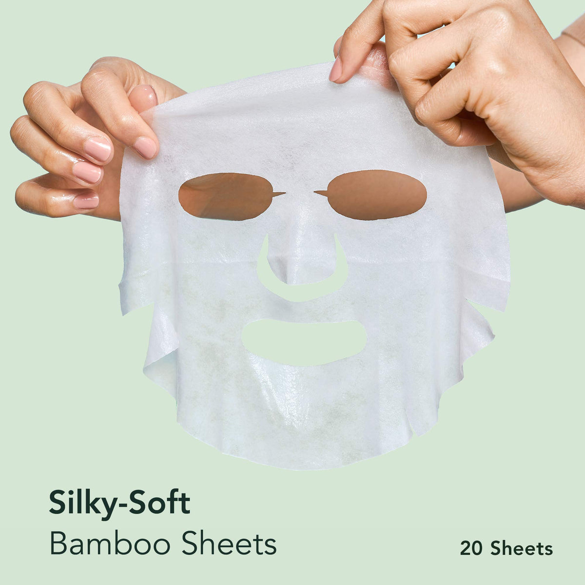 Rael bamboo sheet close-up texture view for breathable comfort