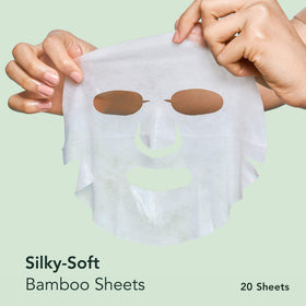 Rael bamboo sheet close-up texture view for breathable comfort