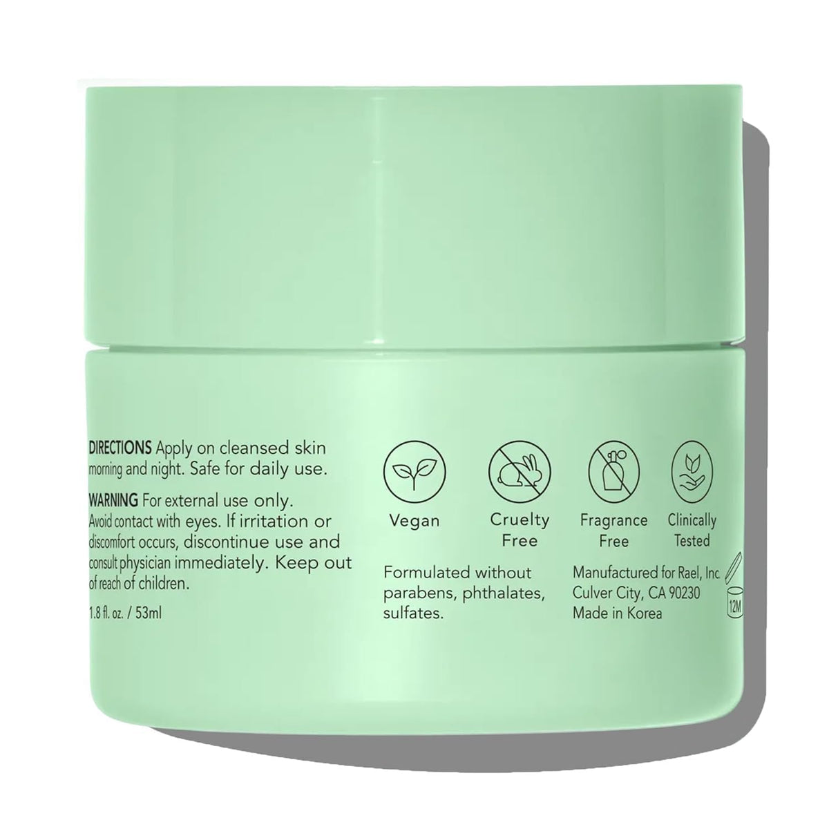 Rael small jar inside a travel pouch, signals portability and on-the-go hydration