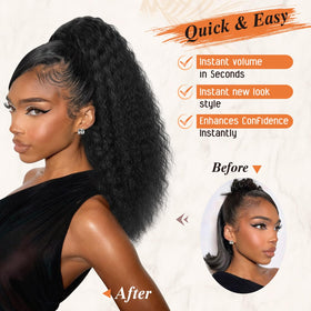Rafabcici worn as a high ponytail demonstrating natural movement and comfort