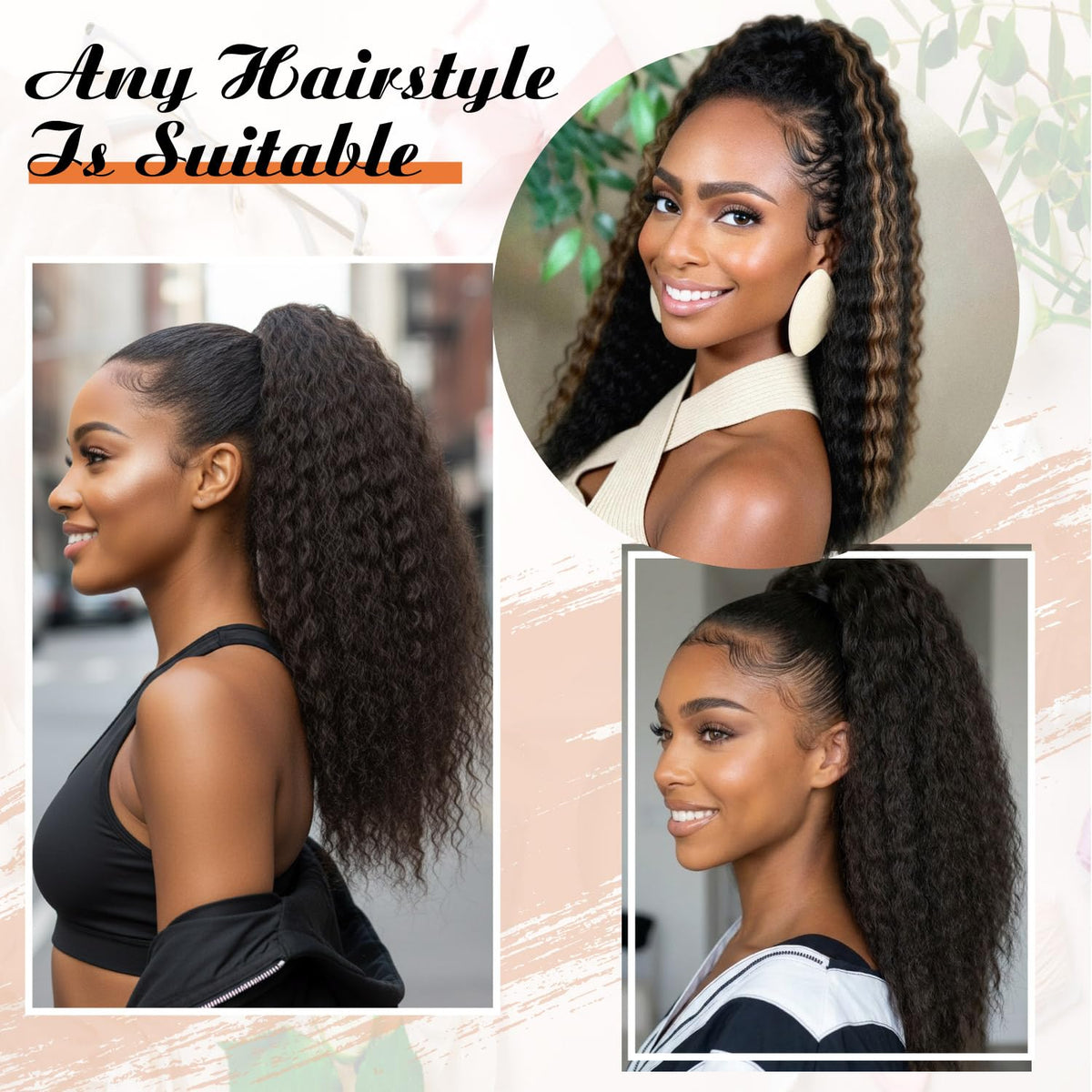 Rafabcici lifestyle shot of woman wearing ponytail for an everyday polished look