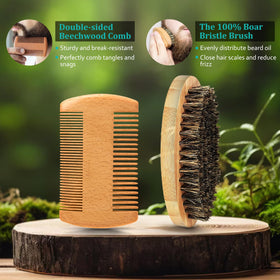 RAFFIN beard wash bottle with pump for gentle daily cleansing