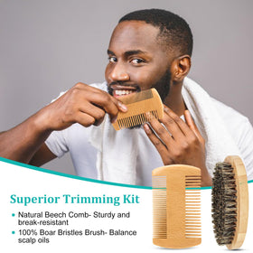 RAFFIN boar-bristle brush top view distributing oils for shine