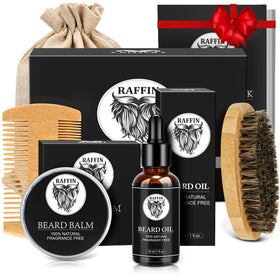 RAFFIN front packaging showing complete beard kit and elegant box
