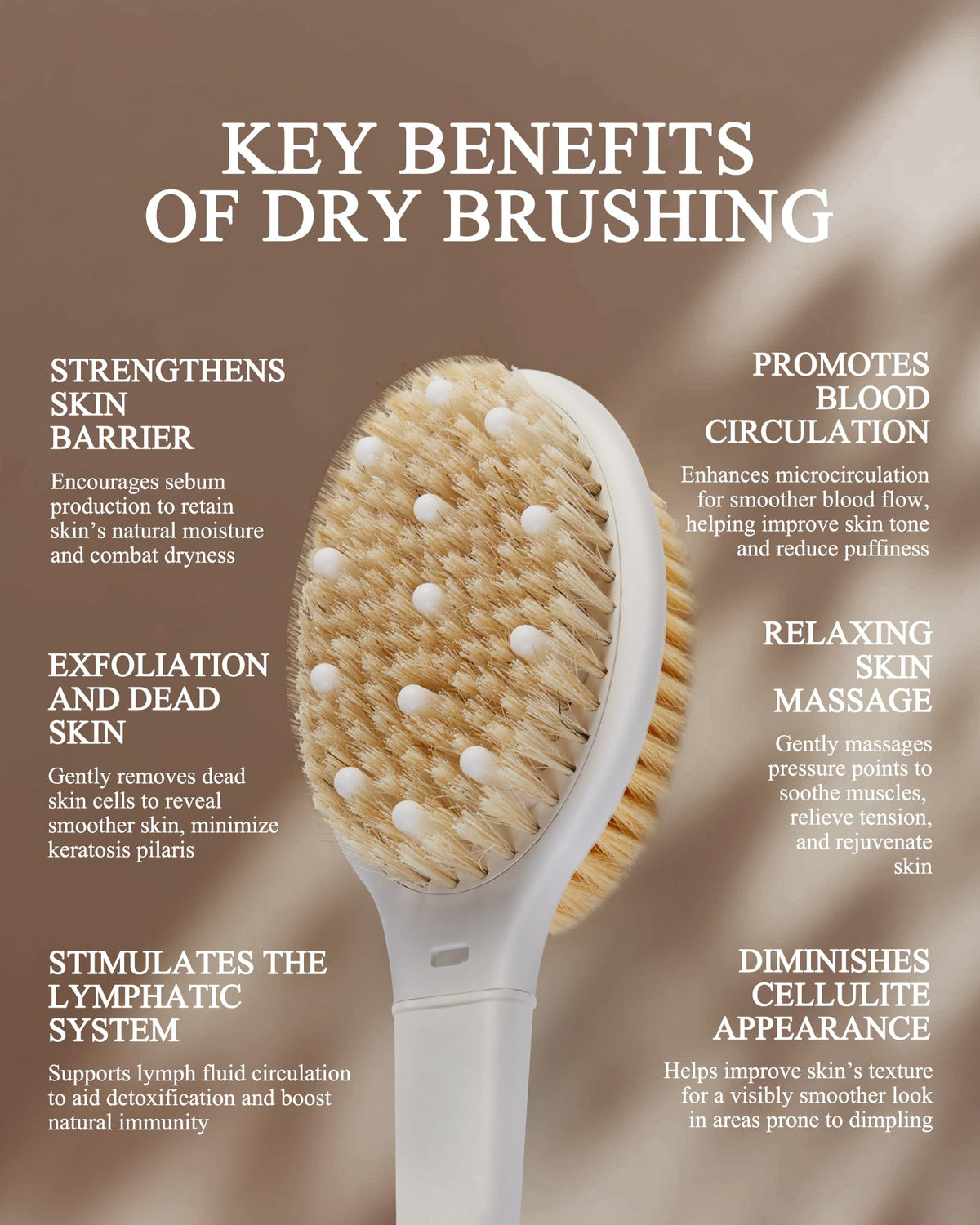 Rafow wild boar bristles close-up delivering firm exfoliation benefit
