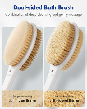 Rafow close-up of dense soft nylon bristles, gentle cleansing and richer foam benefit