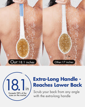 Rafow close-up of stiff natural bristles, effective exfoliation benefit