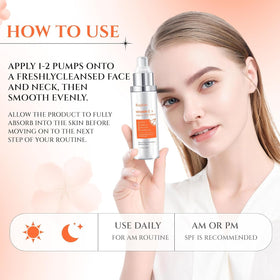 Applying Ragkun serum to face during routine to boost radiance and smoothness